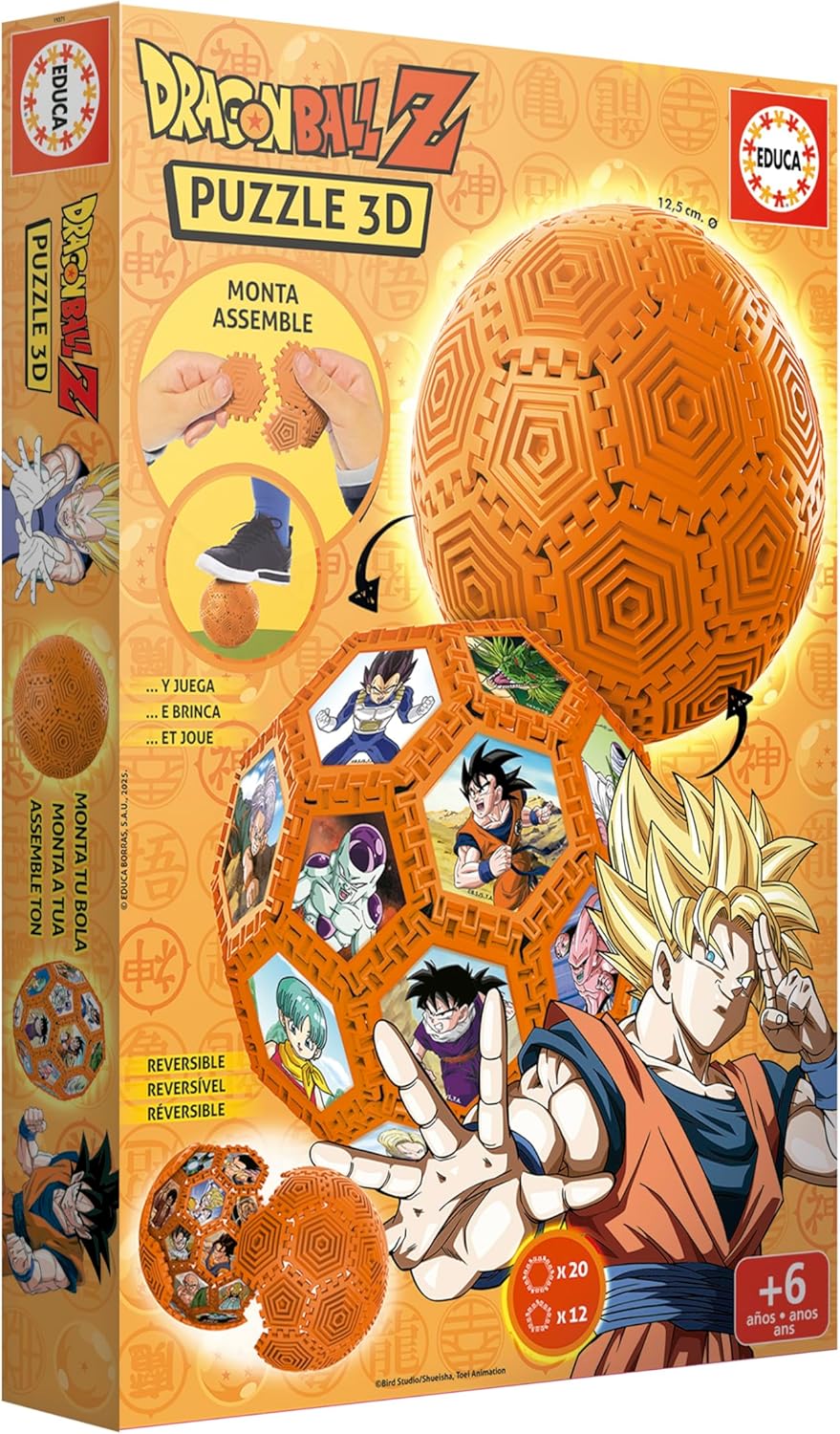 Thumbnail 3 de Educa 3D Puzzle Fútbol Dragon Ball 32 Piezas