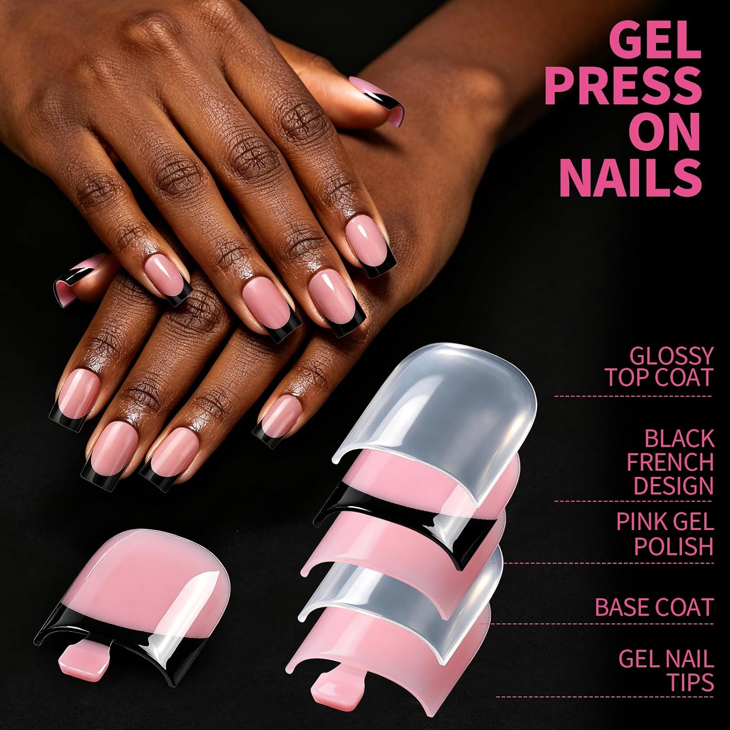 Thumbnail 6 de YGDZ Press-On Nail and Toenail Kit, Short Square