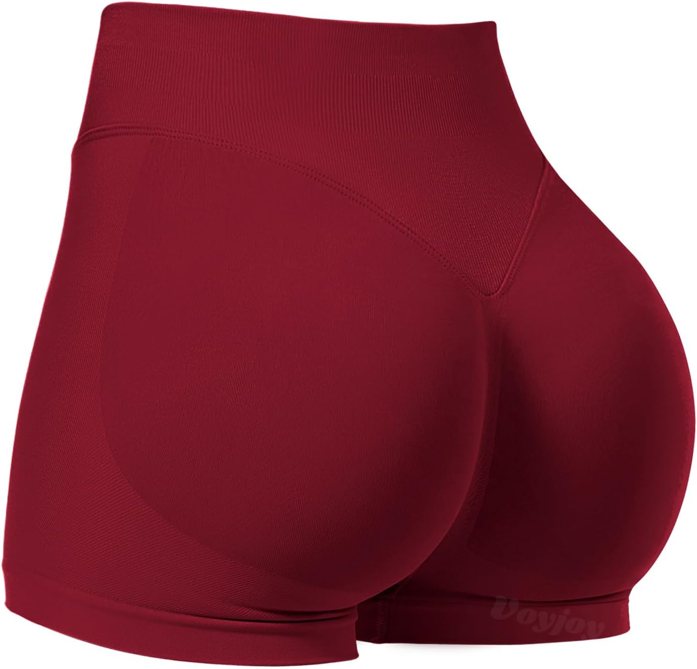 Detalle de VOYJOY Women Workout Impact Shorts with Scrunch Bum Seam – 2.5" to 6" Inseams