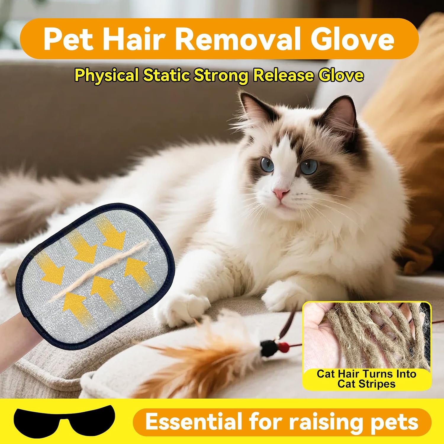 Detalle 2 de CAIBAO Pet Hair Removal Glove