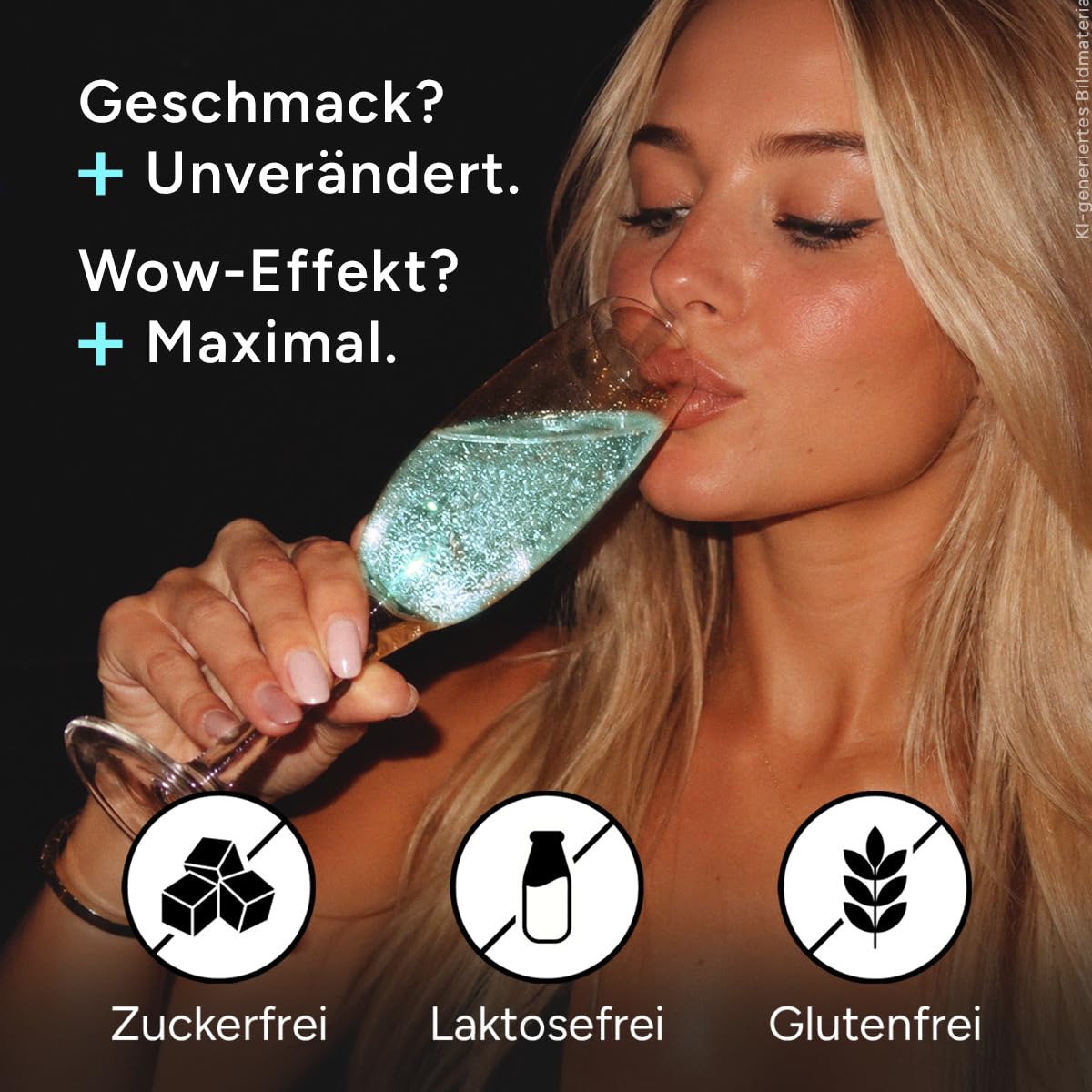 Thumbnail 4 de Glytter Glitzerpulver Neongrün 100 Getränke 🍹