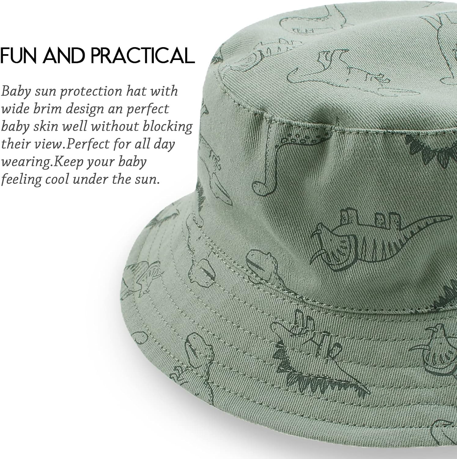Detalle 2 de XIAOHAWANG Baby Sun Hat Dinosaur