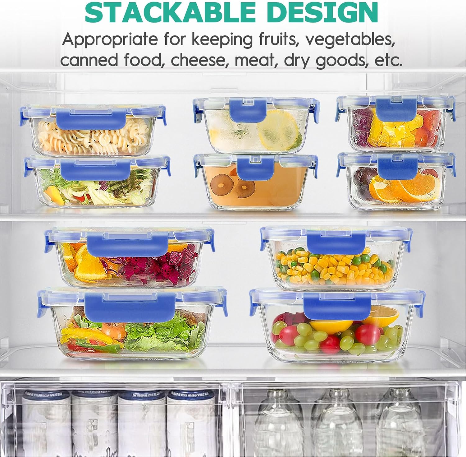 Thumbnail 4 de 34-Piece Glass Food Storage Set with Lids