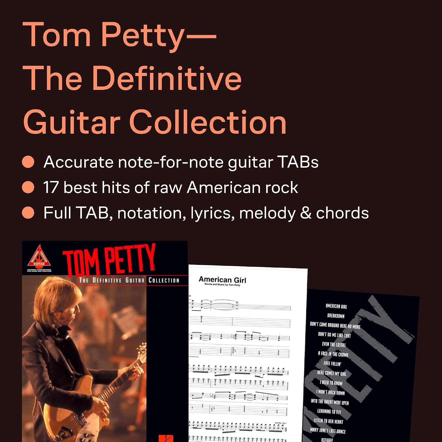 Detalle de Tom Petty The Definitive Guitar Collection Guitar Songbook: 17 Classic Hits