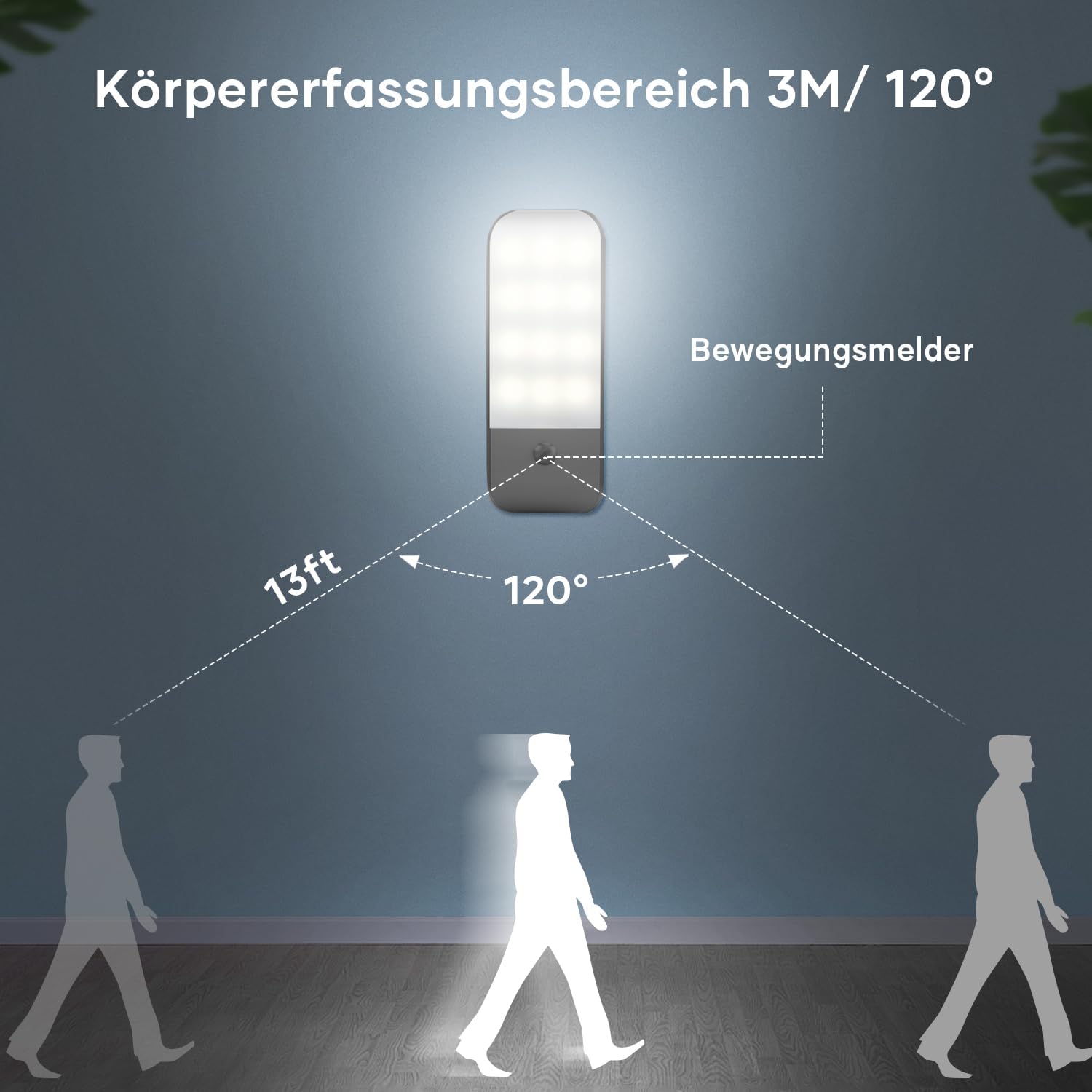 Detalle de Suright LED Nachtlicht mit Bewegungsmelder 4000K