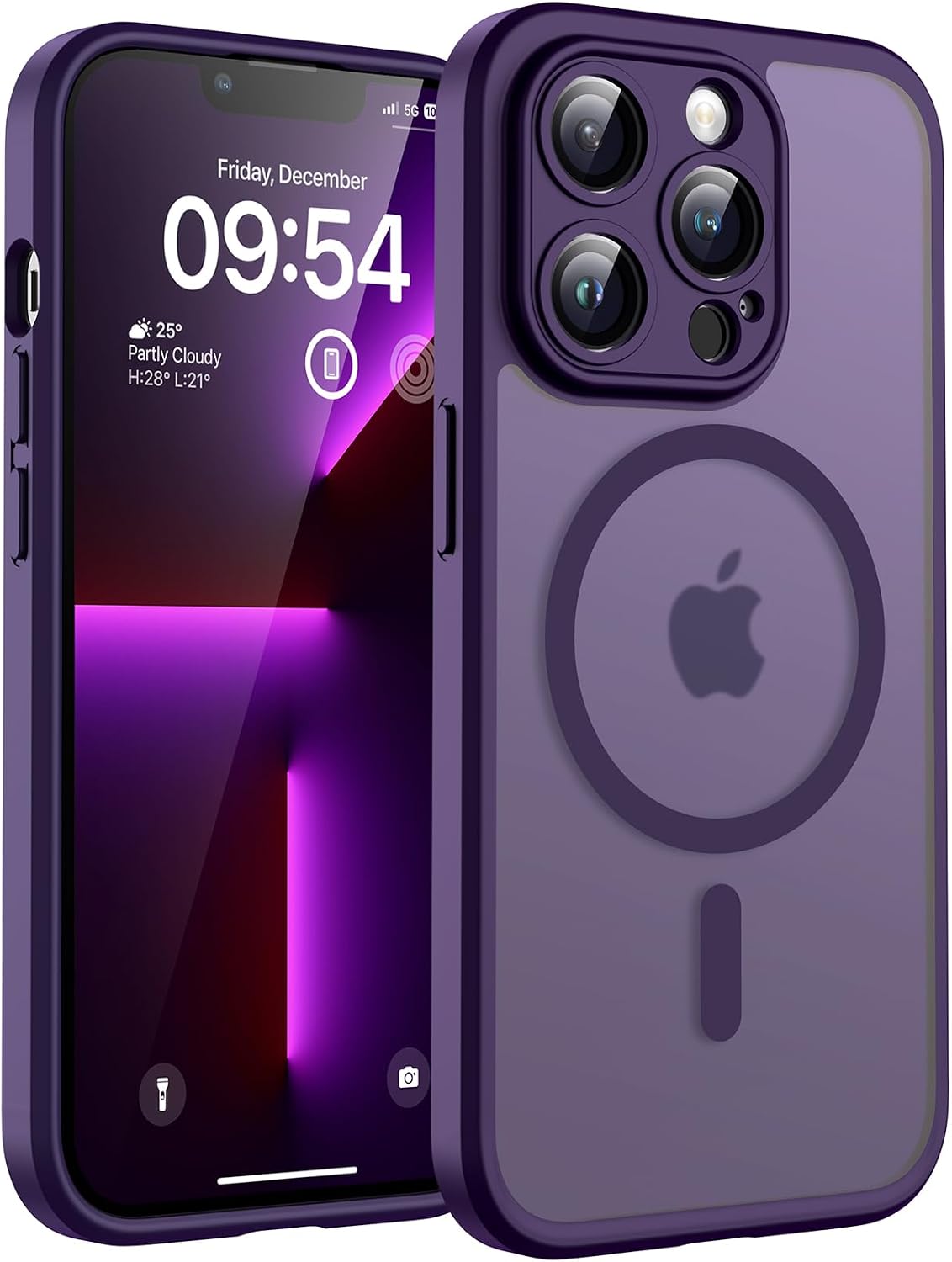 Detalle de TOCOL Cover Magnetica iPhone 13 Pro 6,1" Viola