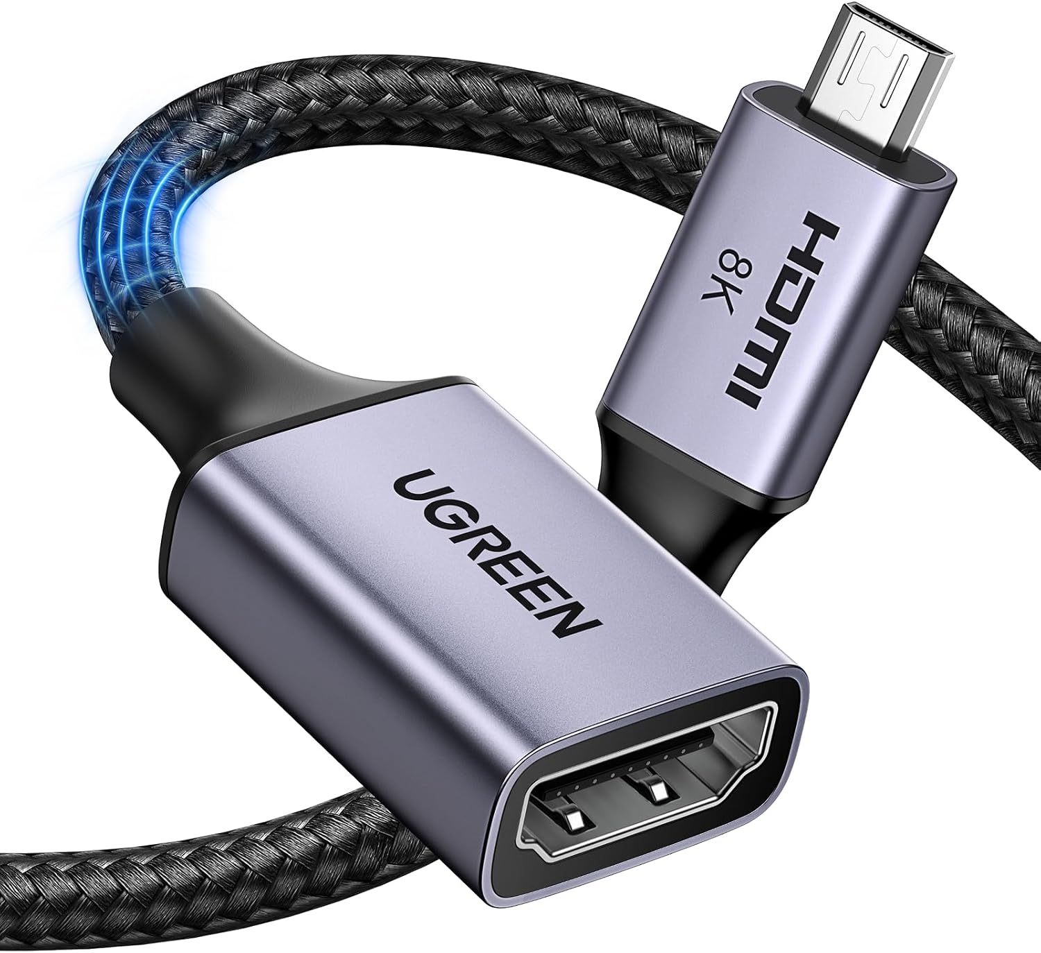 Detalle de UGREEN Micro HDMI to HDMI 2.1 Adapter