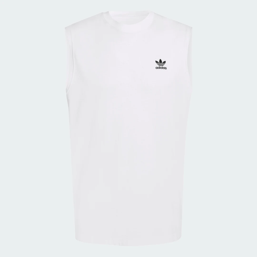 Thumbnail 3 de Camiseta sin mangas adidas Trefoil Essentials en color blanco