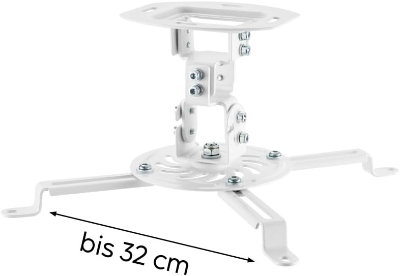 Thumbnail 5 de Hama Beamer Deckenhalterung 360° schwenkbar & neigbar (für Beamer bis 13,5 kg) – weiß
