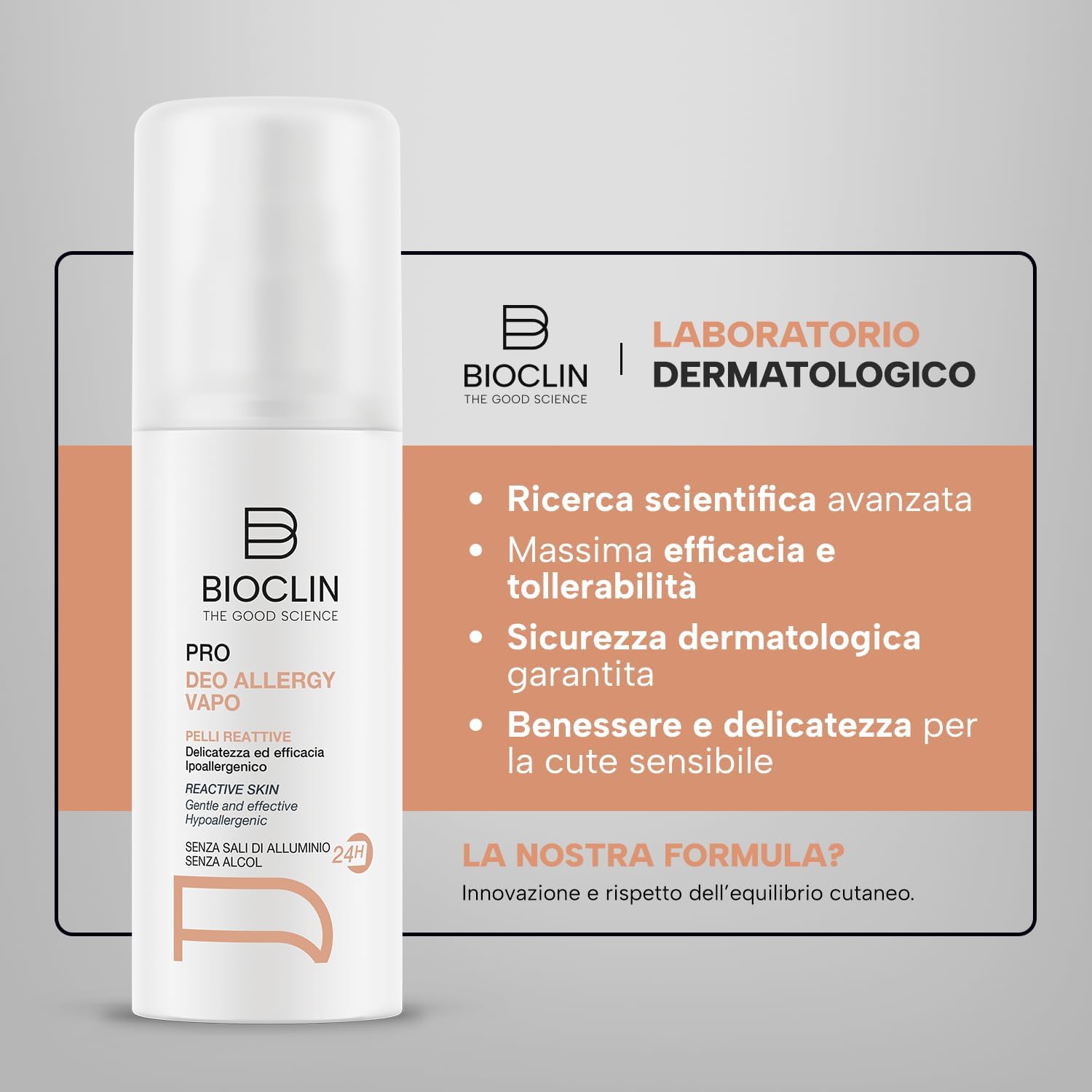 Thumbnail 6 de BIOCLIN Deo Pro Allergy Vapo 24H – Deodorante spray ipoallergenico per pelli sensibili, 100 ml