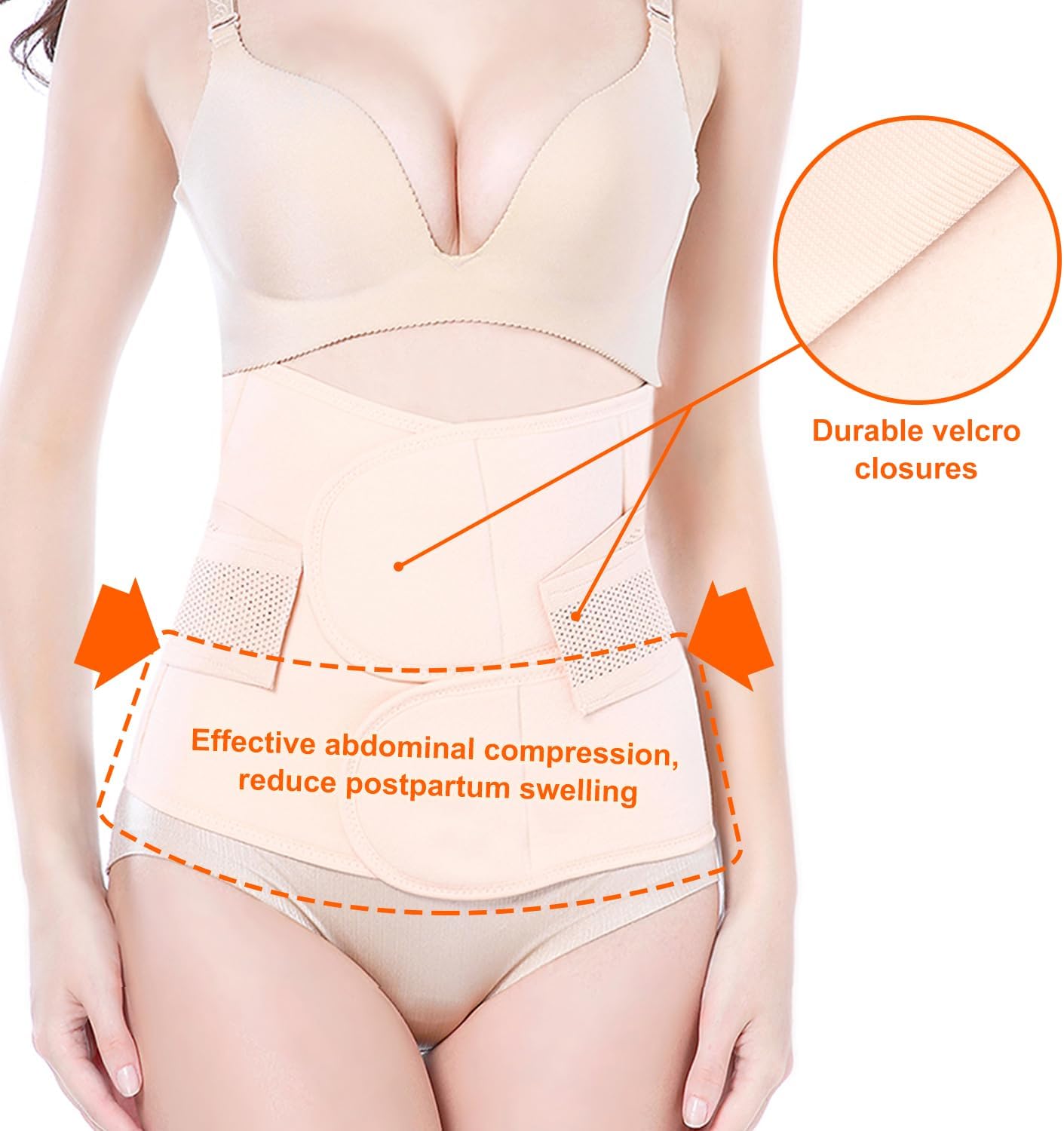 Thumbnail 2 de Trendyline Women Postpartum Girdle Corset Recovery Belly Band Wrap Belt (latex-free, adjustable)