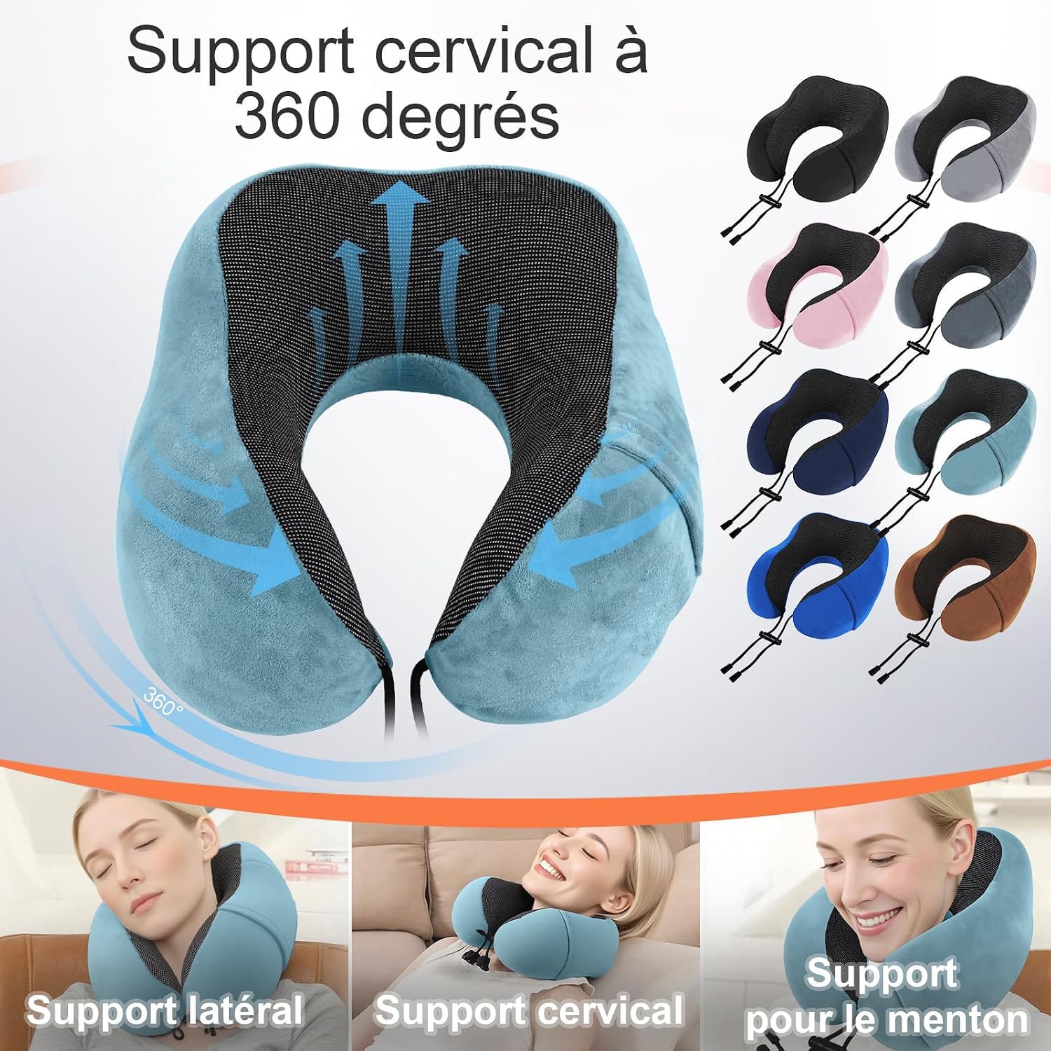 Detalle 2 de ARTREE Almohada de Viaje Cervical Ajustable