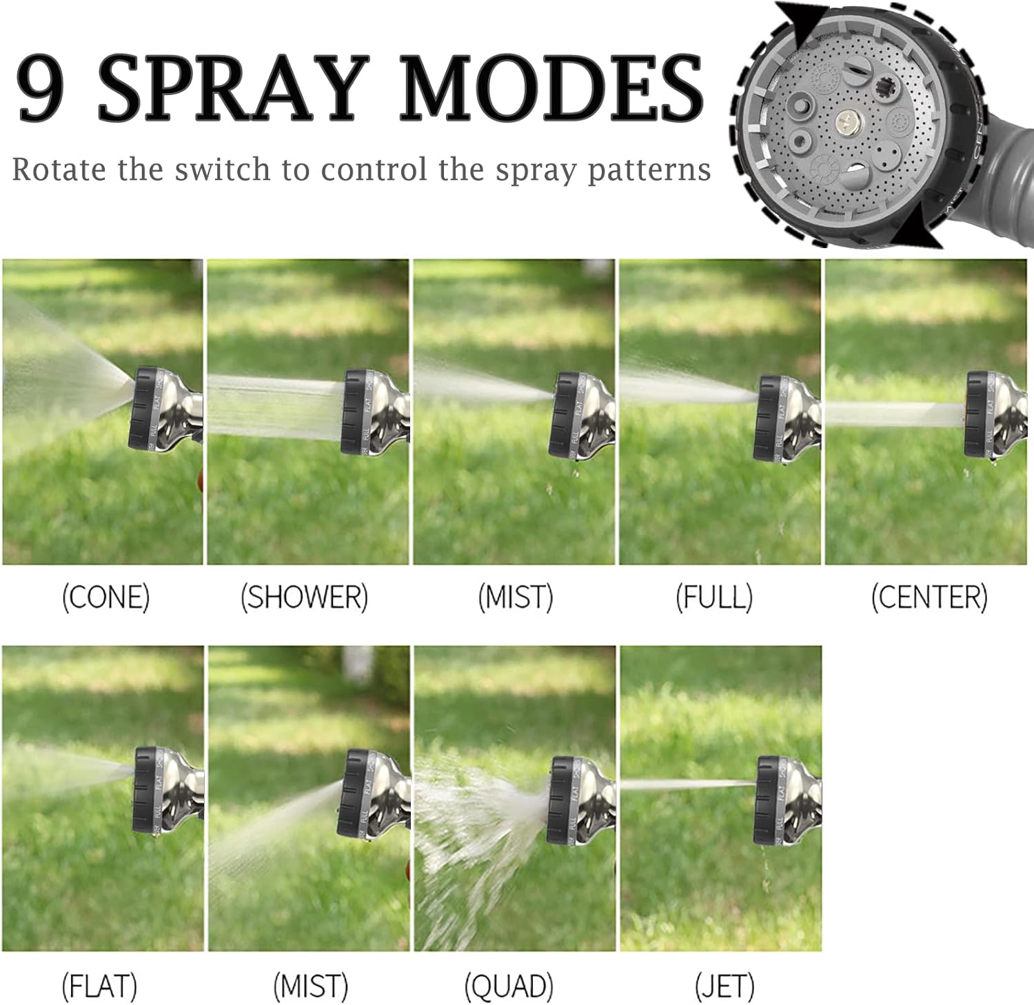 Detalle 2 de Upgraded Hose Pipe Spray Gun 9-pattern