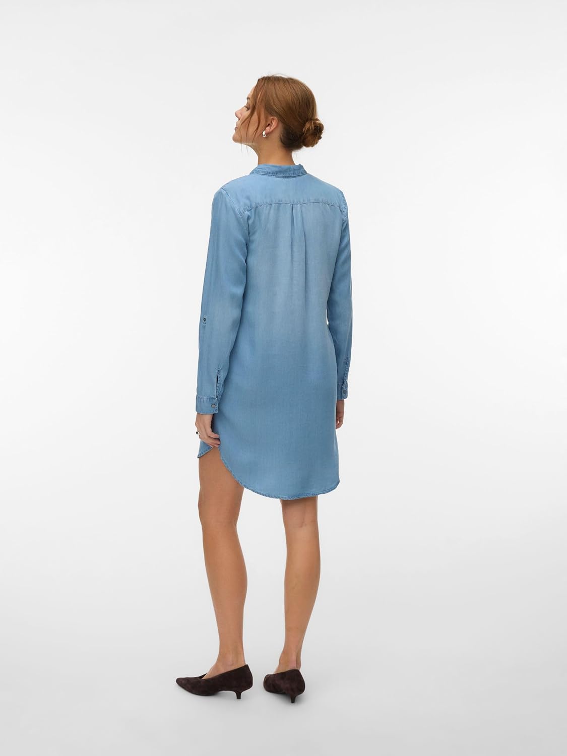 Detalle de VERO MODA Shirt Dress VMSIGGA Short Dress | Abito in denim