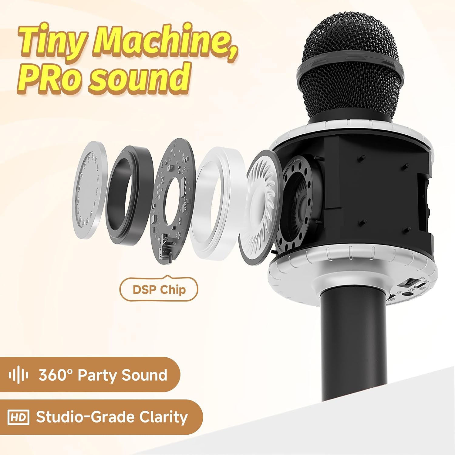 Thumbnail 4 de Fede Karaoke Mikrofon Bluetooth für Kinder 🎤