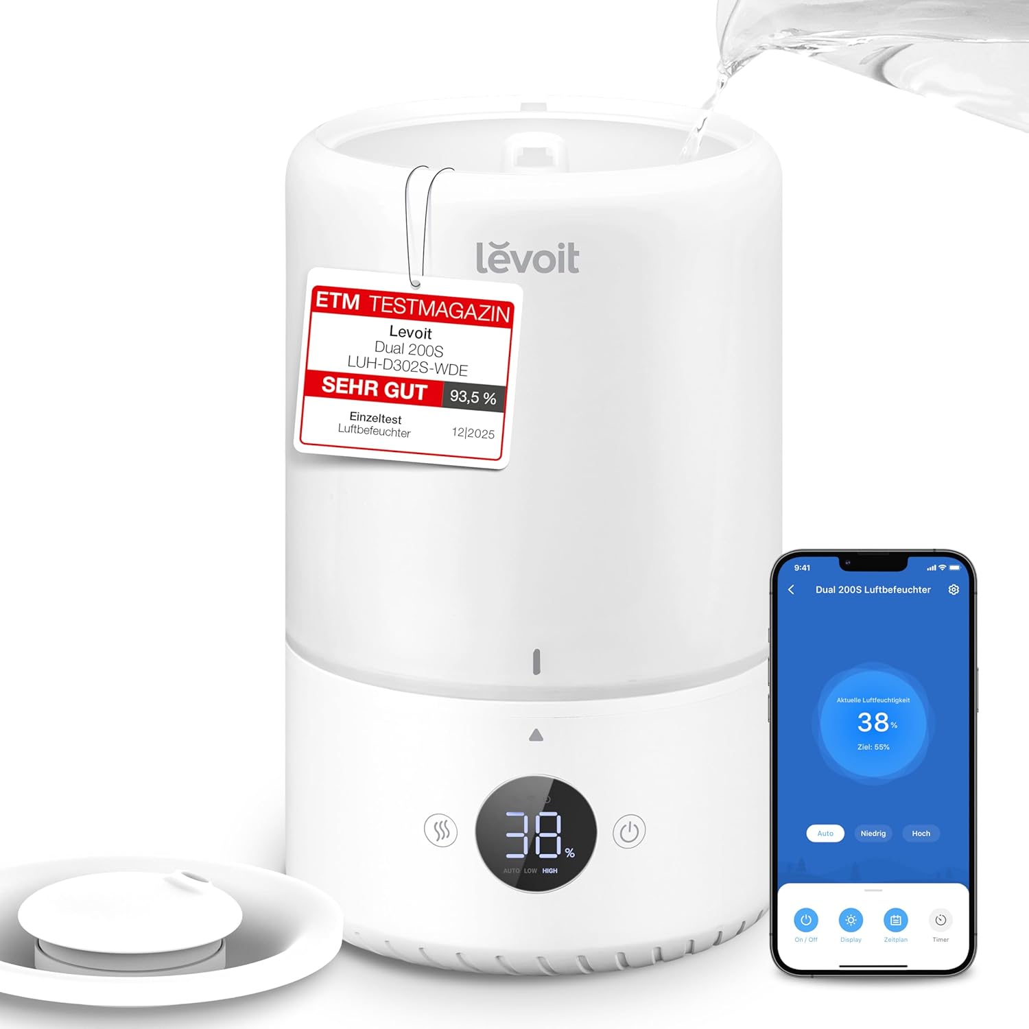 Levoit 3 L Luftbefeuchter 19 dB leise für Schlafzimmer 💧