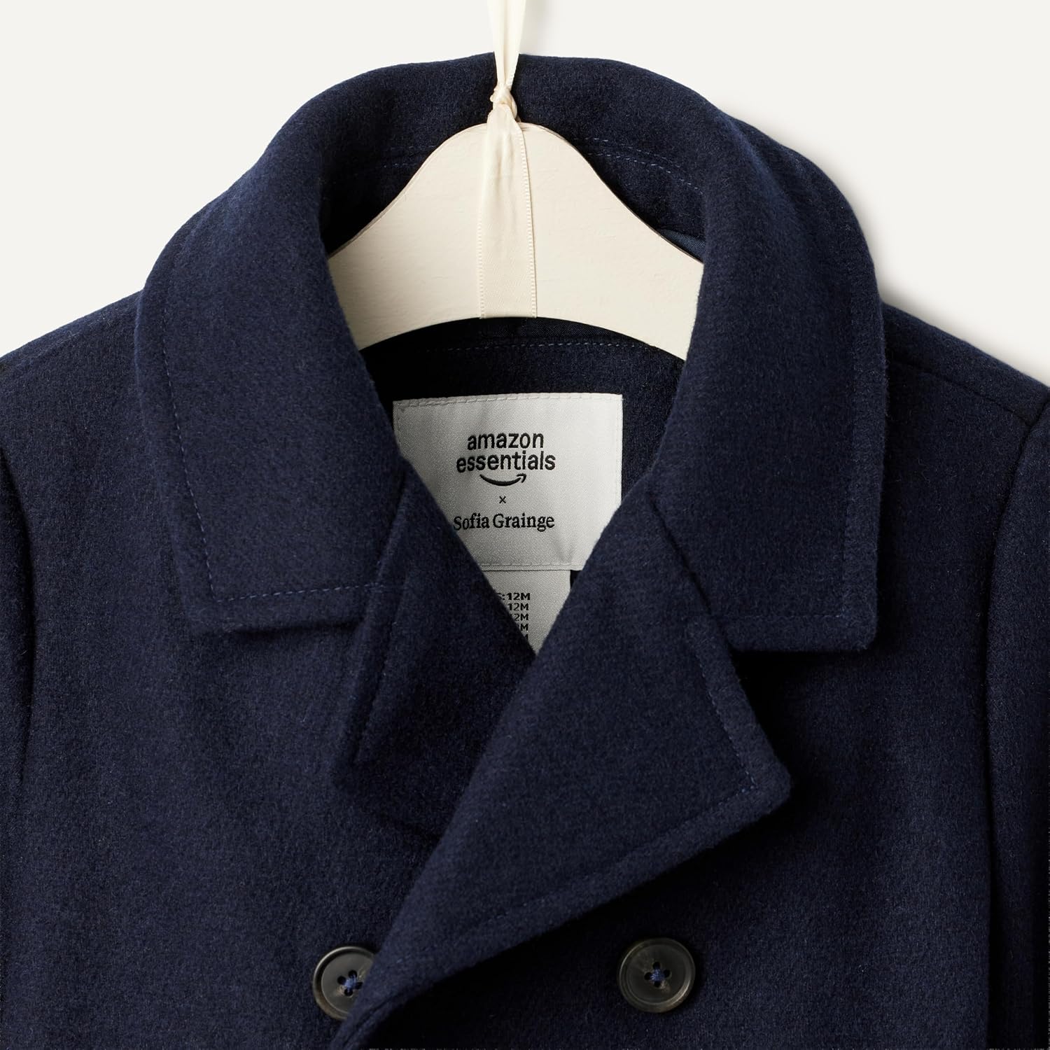 Thumbnail 3 de Amazon Essentials x Sofia Grainge Toddler and Baby Boys' Wool Blend Double Breasted Coat