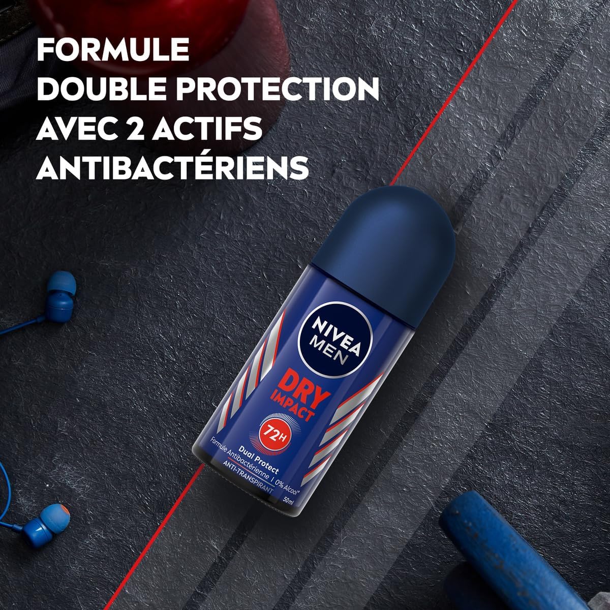 Thumbnail 3 de NIVEA MEN Déodorant anti-transpirant Dry Impact – Lot 6 x 50 ml, sans alcool