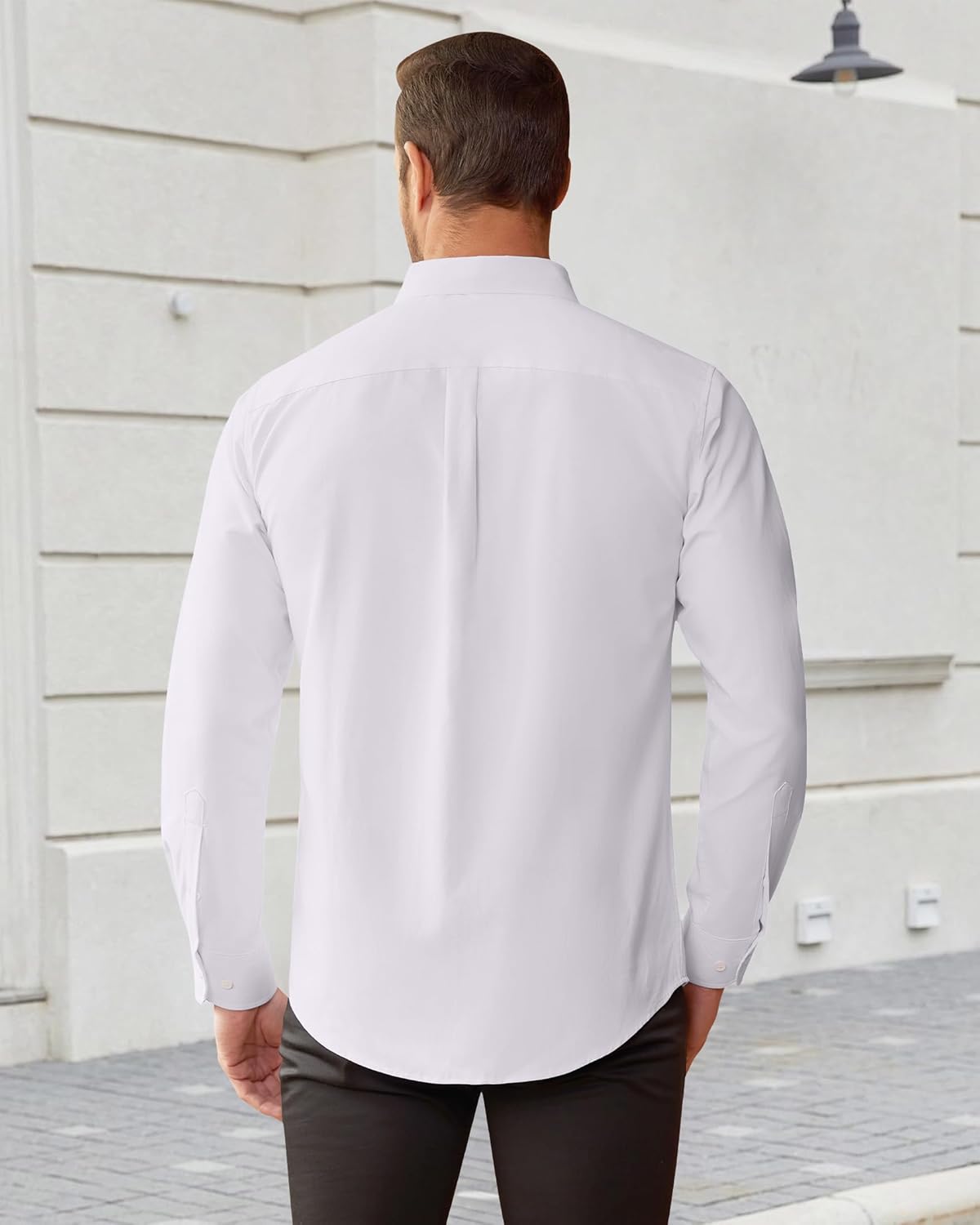 Thumbnail 1 de J.VER Oxford Herren Hemd Bügelfrei Regular Fit – Langarm Casual Button Down aus Baumwolle mit Brusttasche