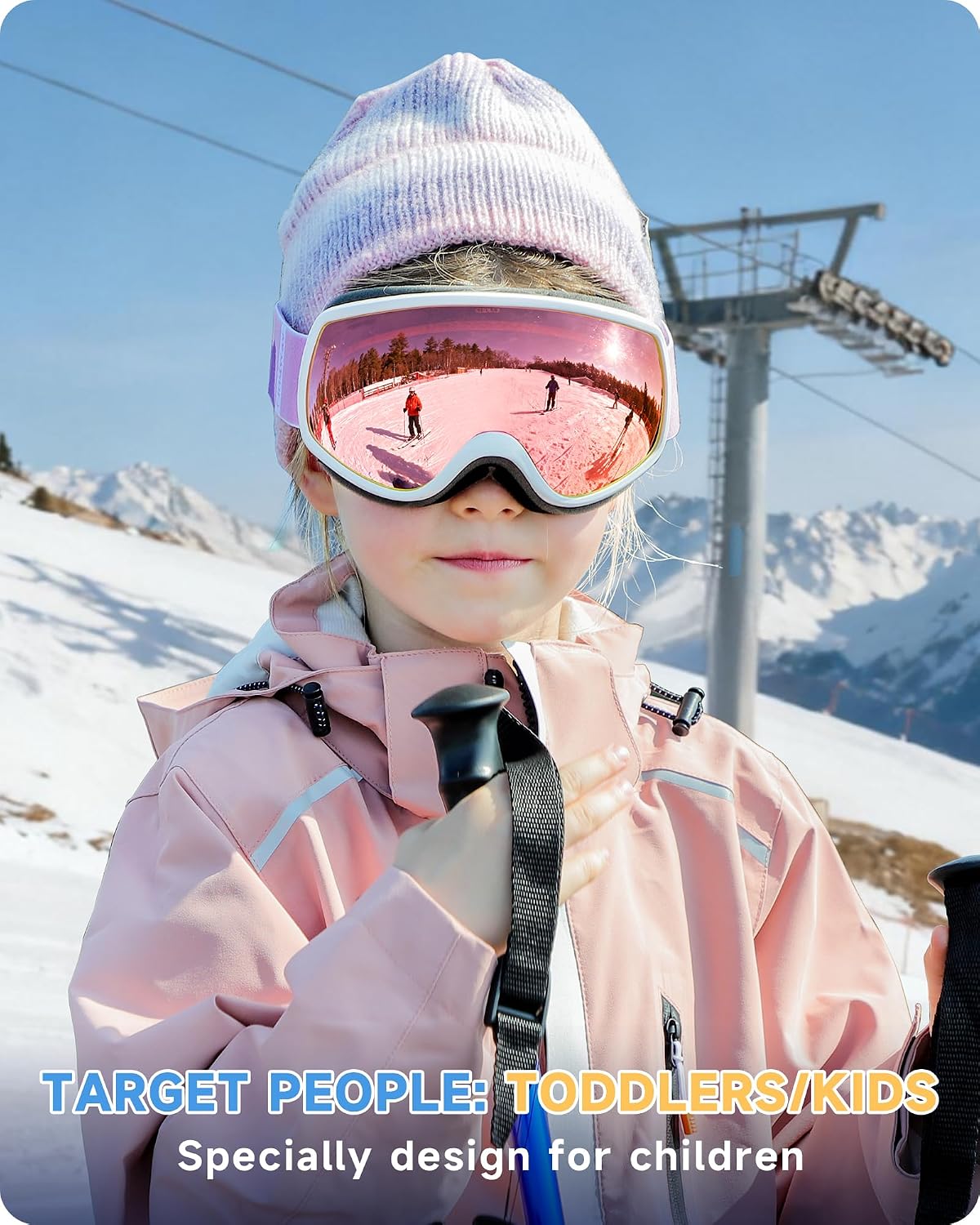 Detalle 2 de Findway Skibrille Kinder 3-12 Jahre