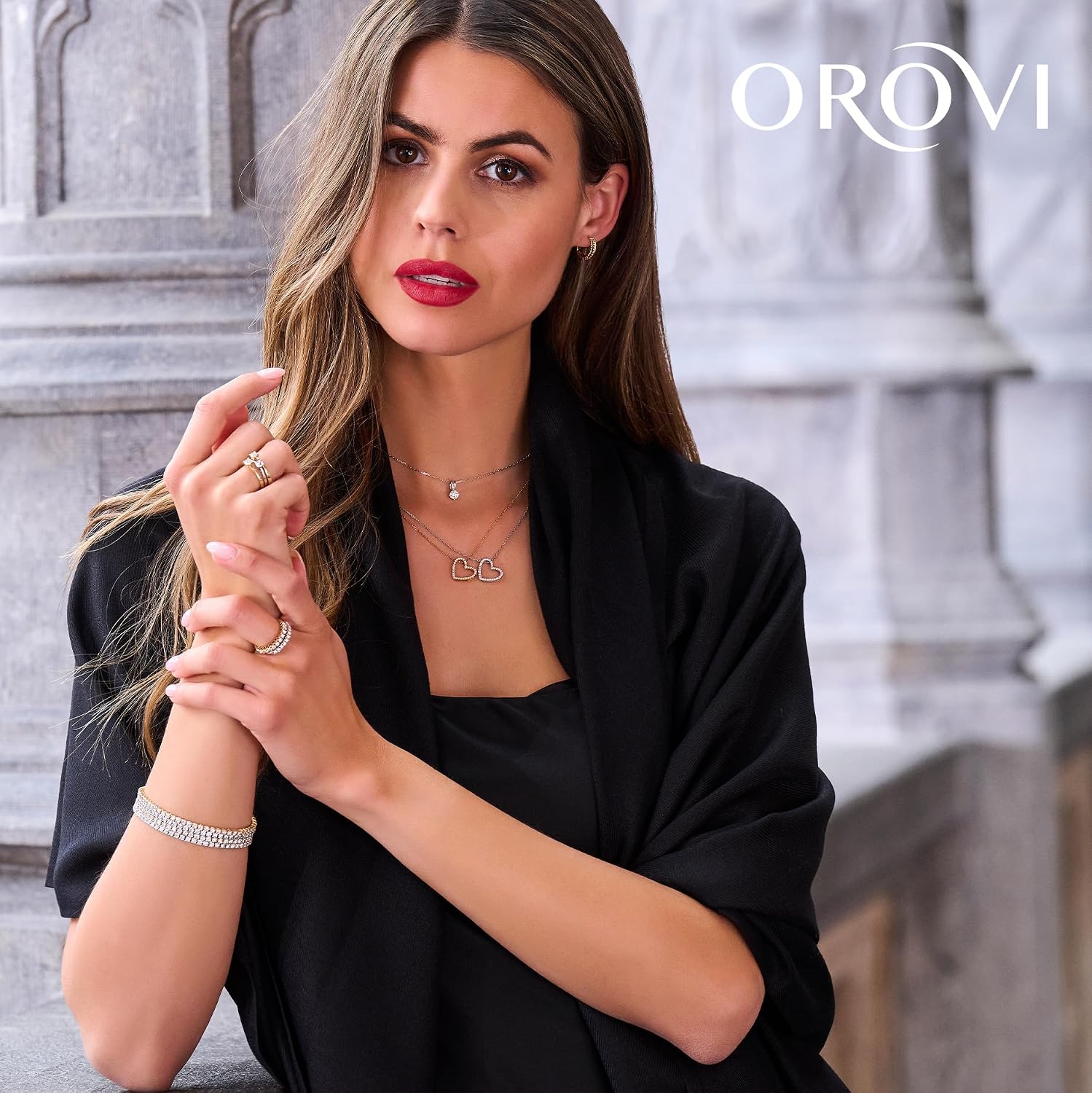 Thumbnail 4 de OROVI collana donna Oro 18Kt con diamante 0,05 ct