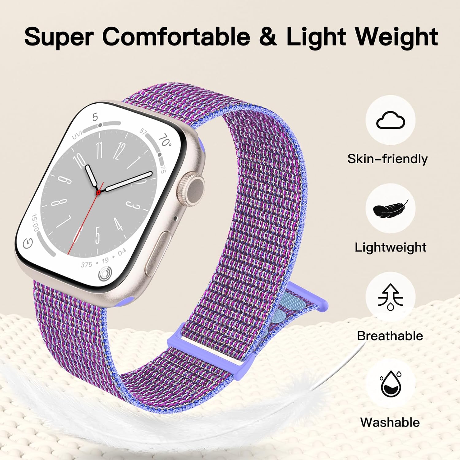 Thumbnail 3 de Yoohoo Bracelet Nylon compatible Apple Watch 38–49 mm — Ajustable, respirant et polyvalent