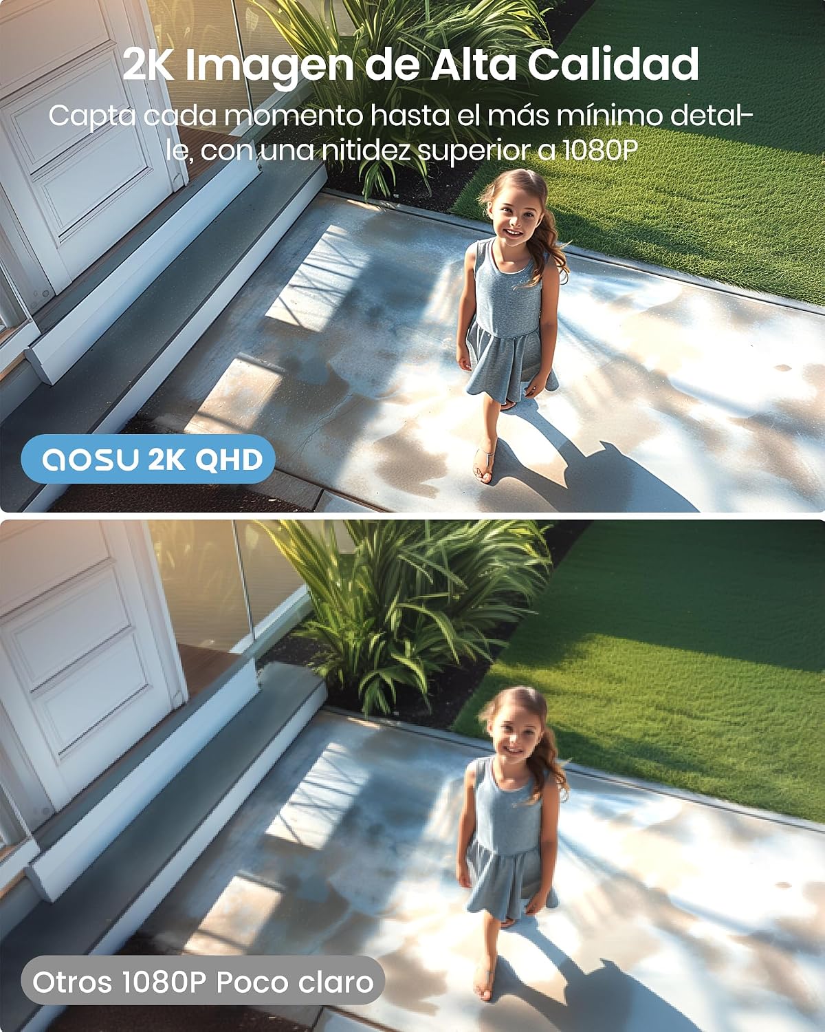 Detalle de aosu Cámara de vigilancia Exterior 2K 3MP 240 días
