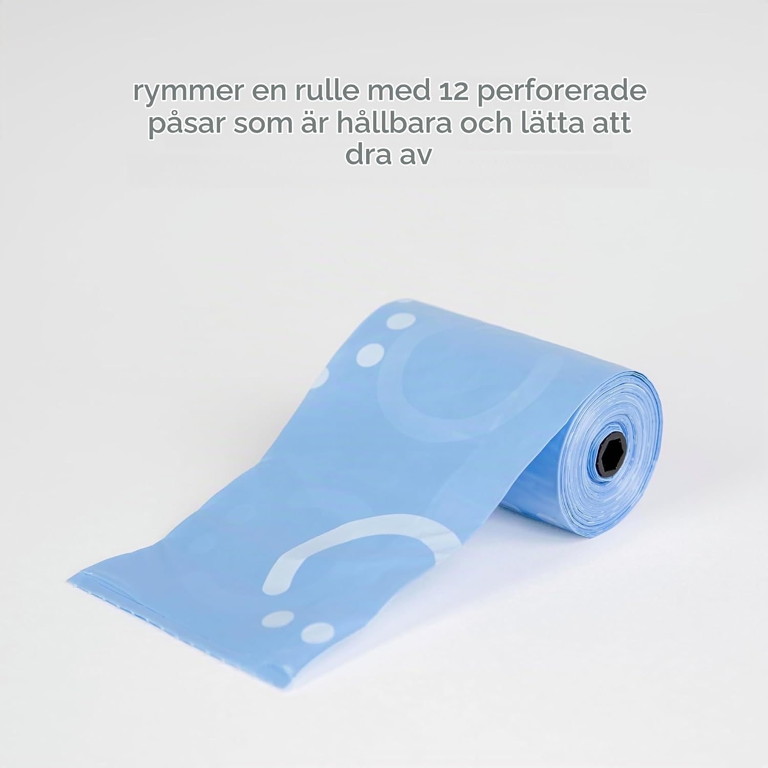 Detalle 1 de Ubbi On-the-Go blöjpåsedispenser, infällbar med silikonrem, salviagrön
