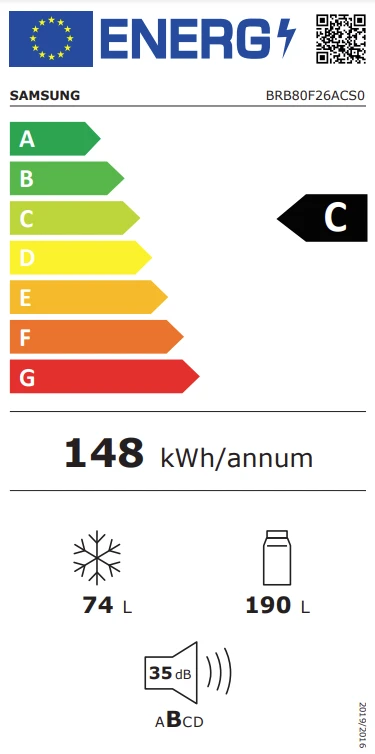 Detalle 2 de Samsung BRB80F26ACS0EF Einbau-Kühlgefrierkombination