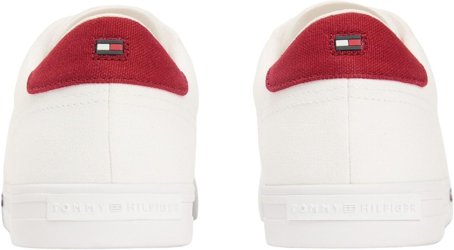 Detalle de Tommy Hilfiger Vulc Core RWB Long Lace in tela (FM0FM05813) – scarpa casual bassa da uomo