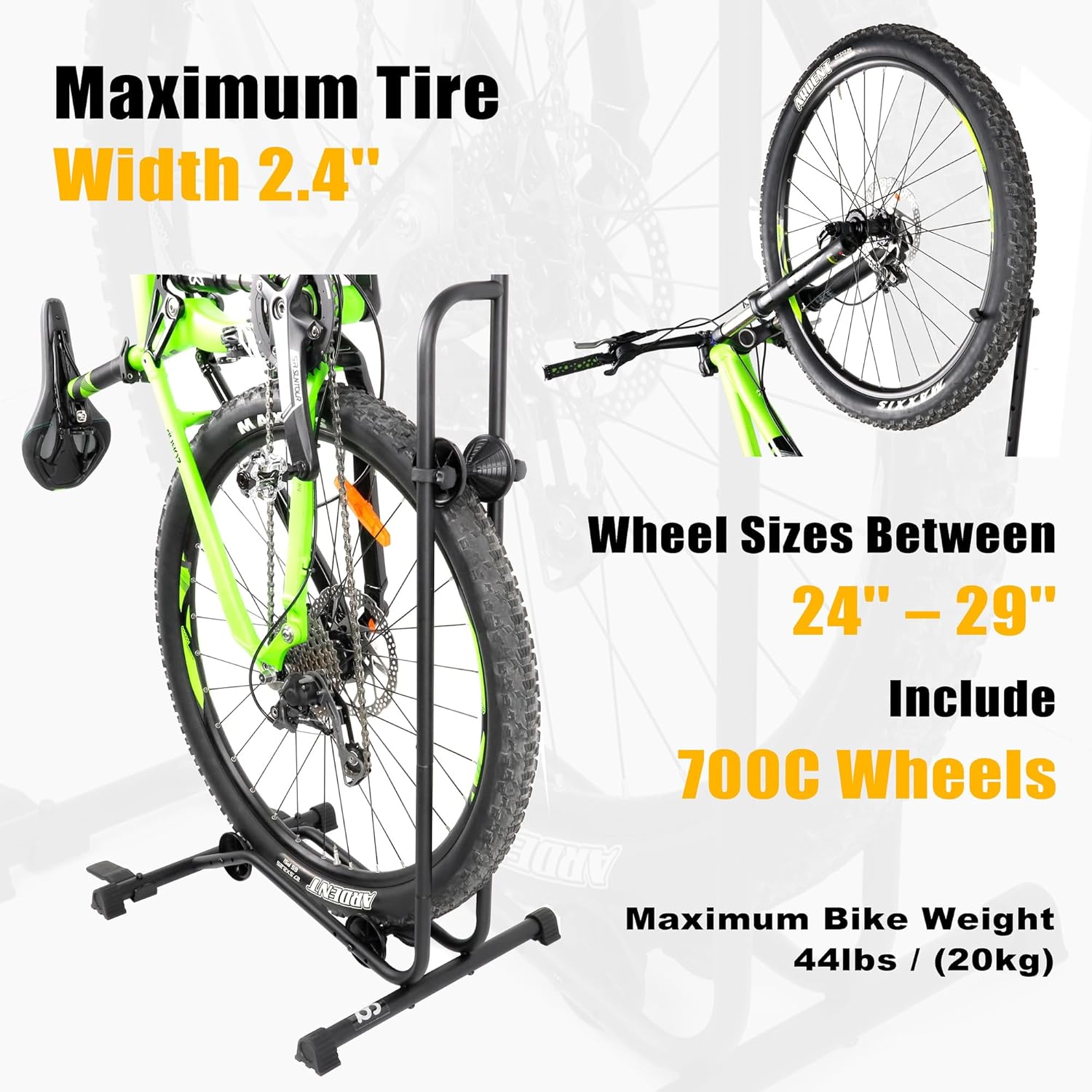 Detalle 2 de CyclingDeal Upright Bike Stand for 29" Wheels