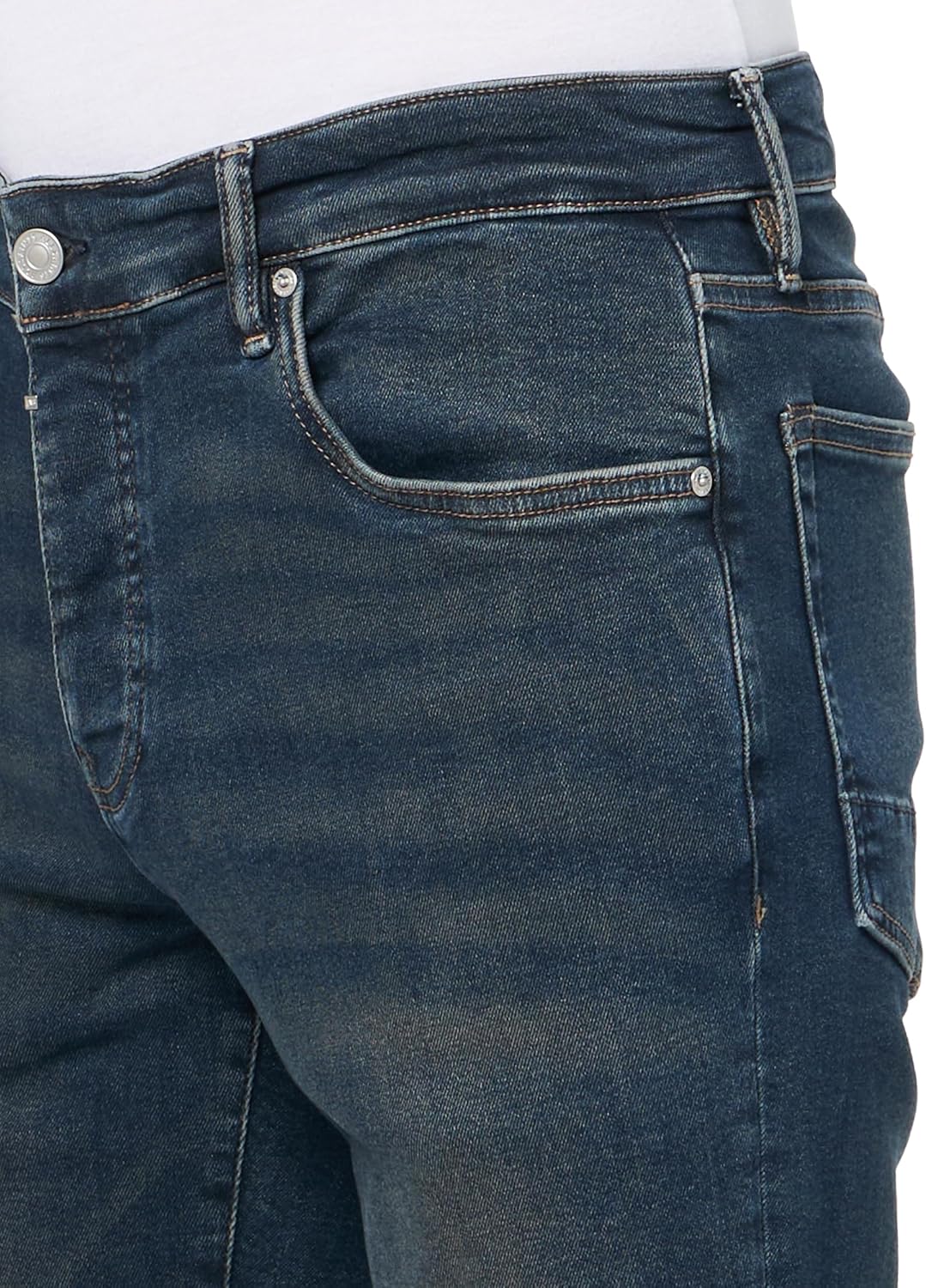 Thumbnail 2 de AllSaints Sid Skinny Fit Denim Jeans Homme — jean slim à taille mi-haute en denim extensible