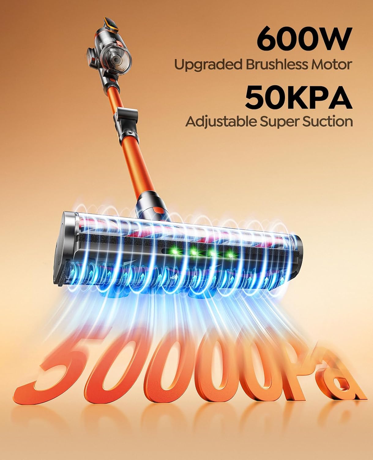 Detalle 2 de Cordless Vacuum Cleaner 50KPA 65Mins
