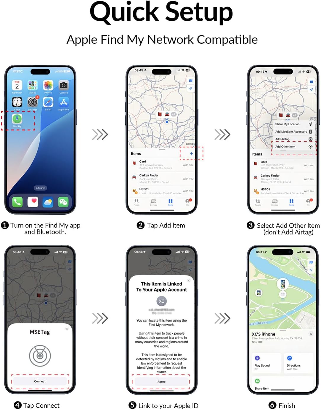 Thumbnail 5 de Tracker Tag 4-Pack Apple MFi IP67