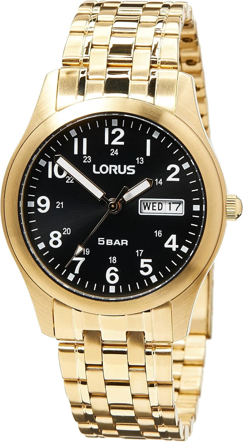 Detalle 2 de Lorus Herren Analog Quarz Uhr schwarz