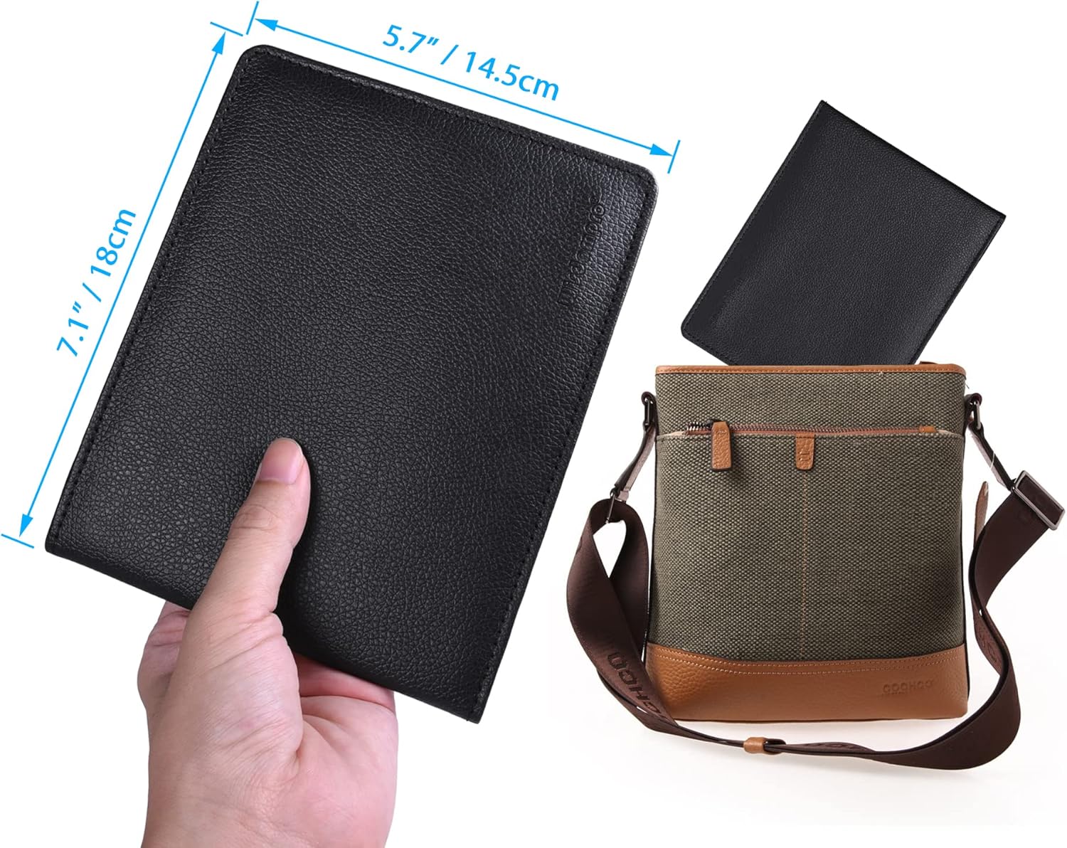 Thumbnail 6 de wisdompro PU Leather Disabled Blue Badge and Timer Holder Wallet Protector