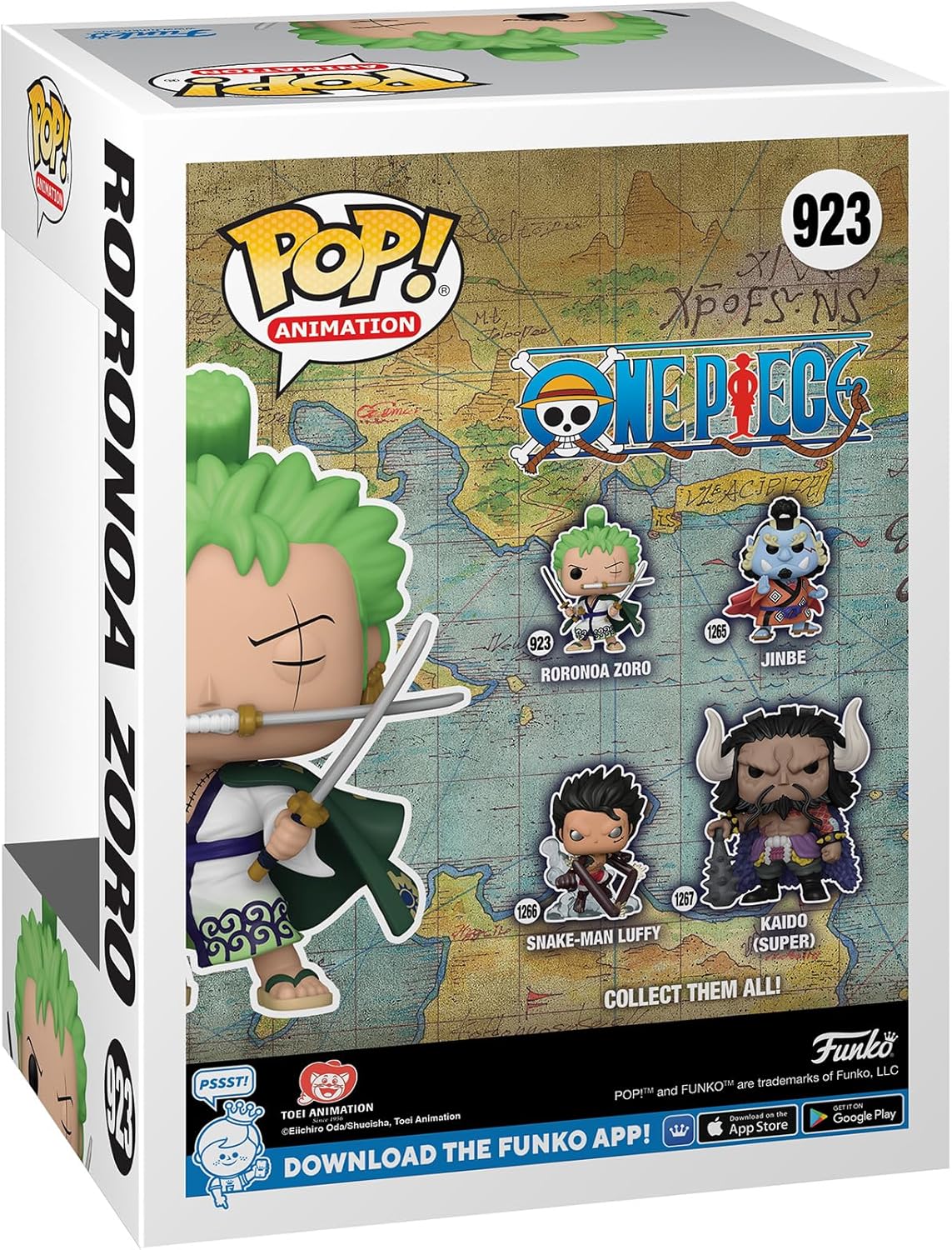 Detalle de Funko Pop! Animation One Piece – Roronoa Zoro (figura de vinilo coleccionable)