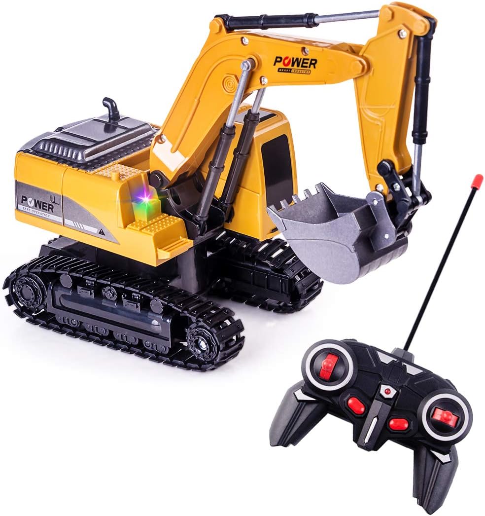 Detalle de Highttoy HH206YE zdalnie sterowana koparka RC 1:24, 6 kanałów, LED i dźwięk