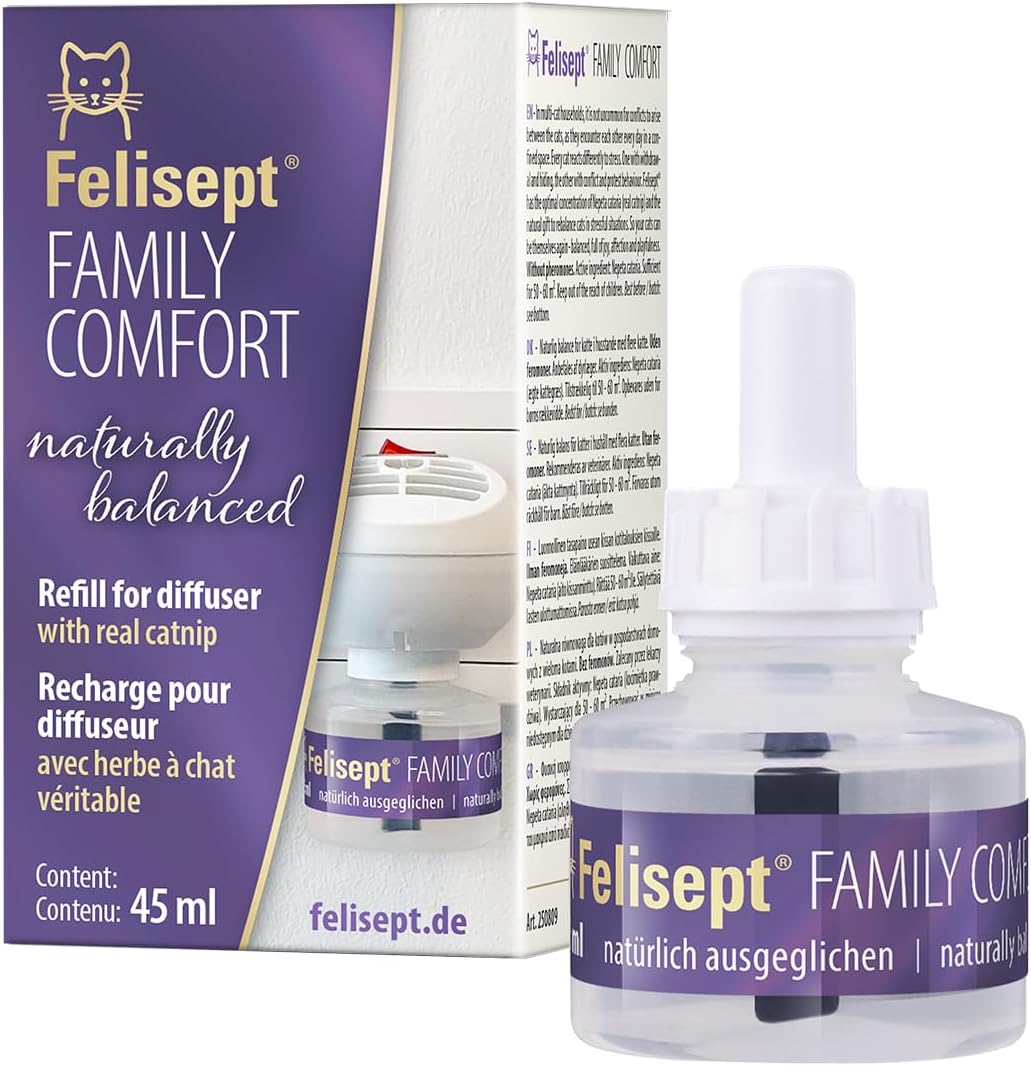 Felisept Family Comfort Ricarica 45 ml: calma naturale per famiglie di gatti