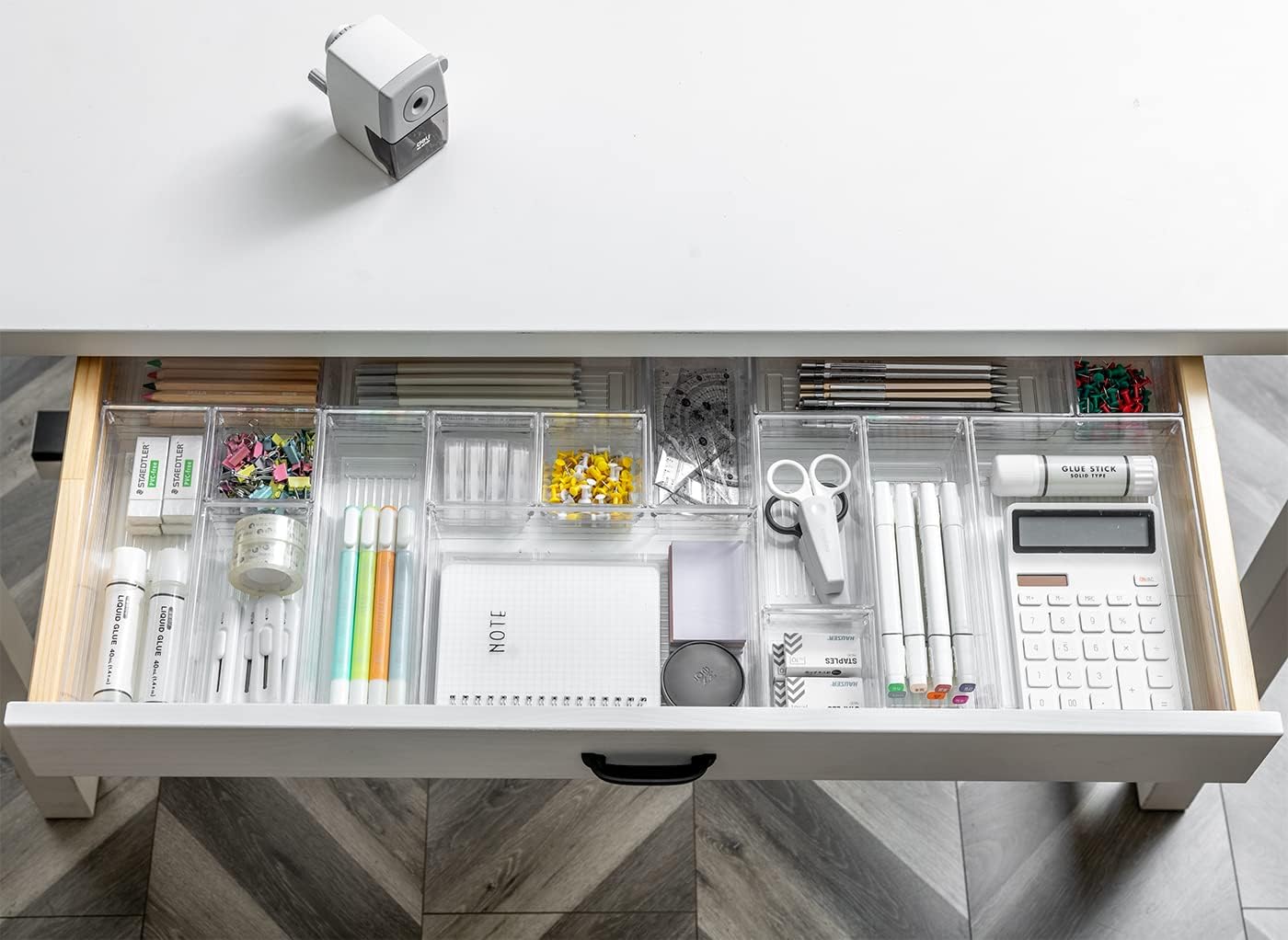 Thumbnail 5 de DCA 25 PCS Clear Plastic Drawer Organiser Trays (4 sizes) for bathroom, kitchen and office storage