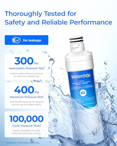 Detalle de Waterdrop ADQ747935 Refrigerator Water Filter and Air Filter, 3 Combo