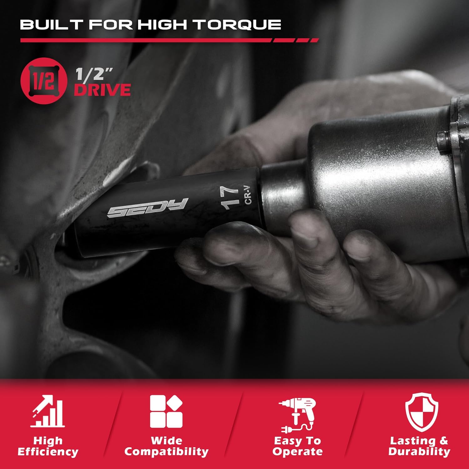 Thumbnail 1 de SEDY 29-Piece Impact Socket Set 1/2"