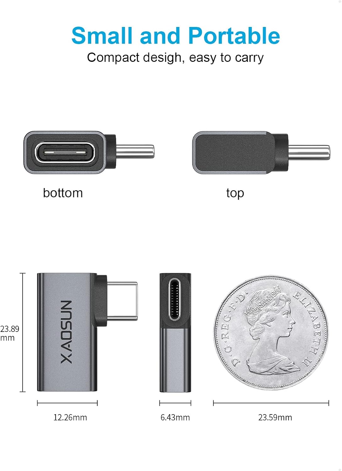 Thumbnail 3 de USB C Winkeladapter 90 Grad, 2 Stück