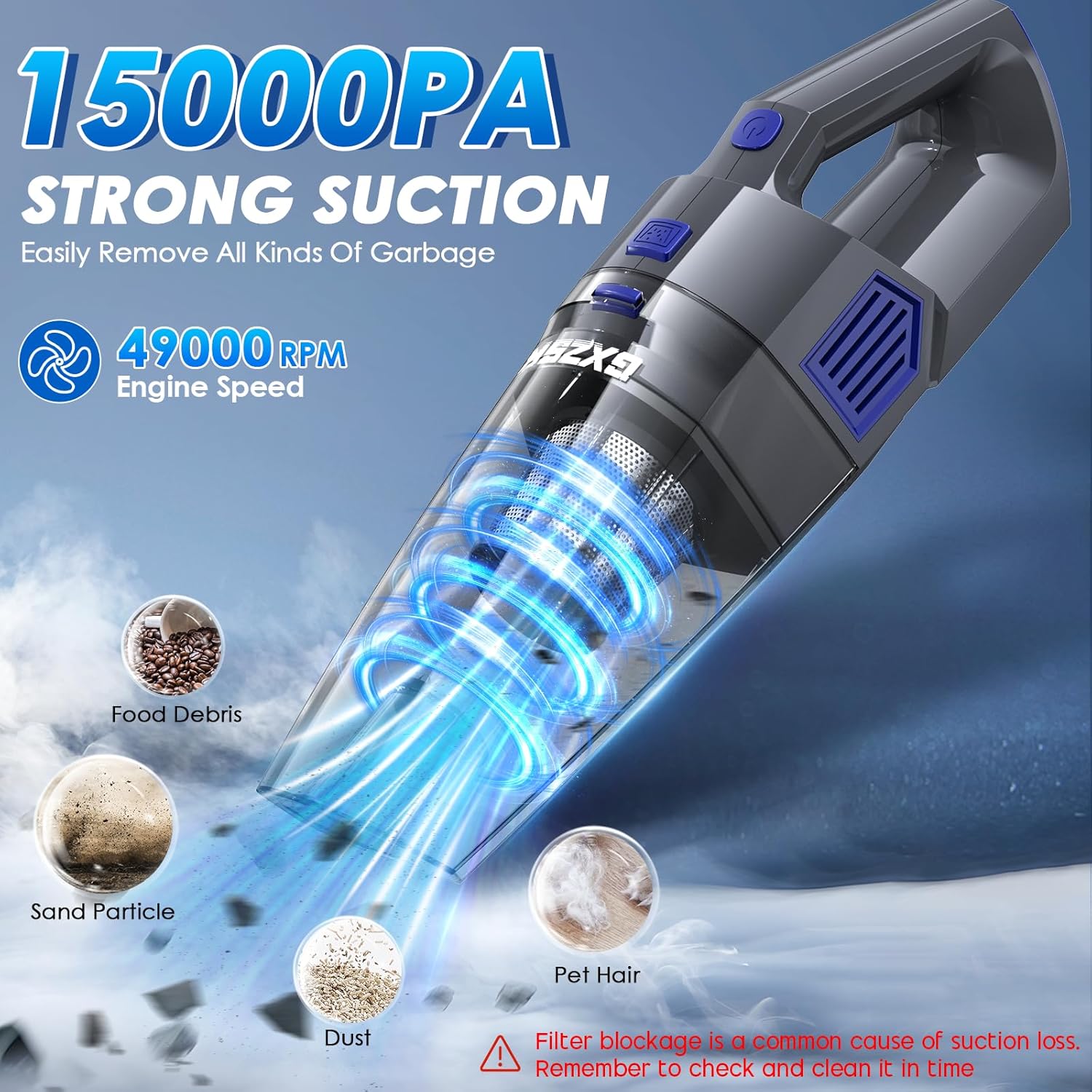 Thumbnail 1 de Gxzsk Cordless Handheld Vacuum 15000PA ⚙