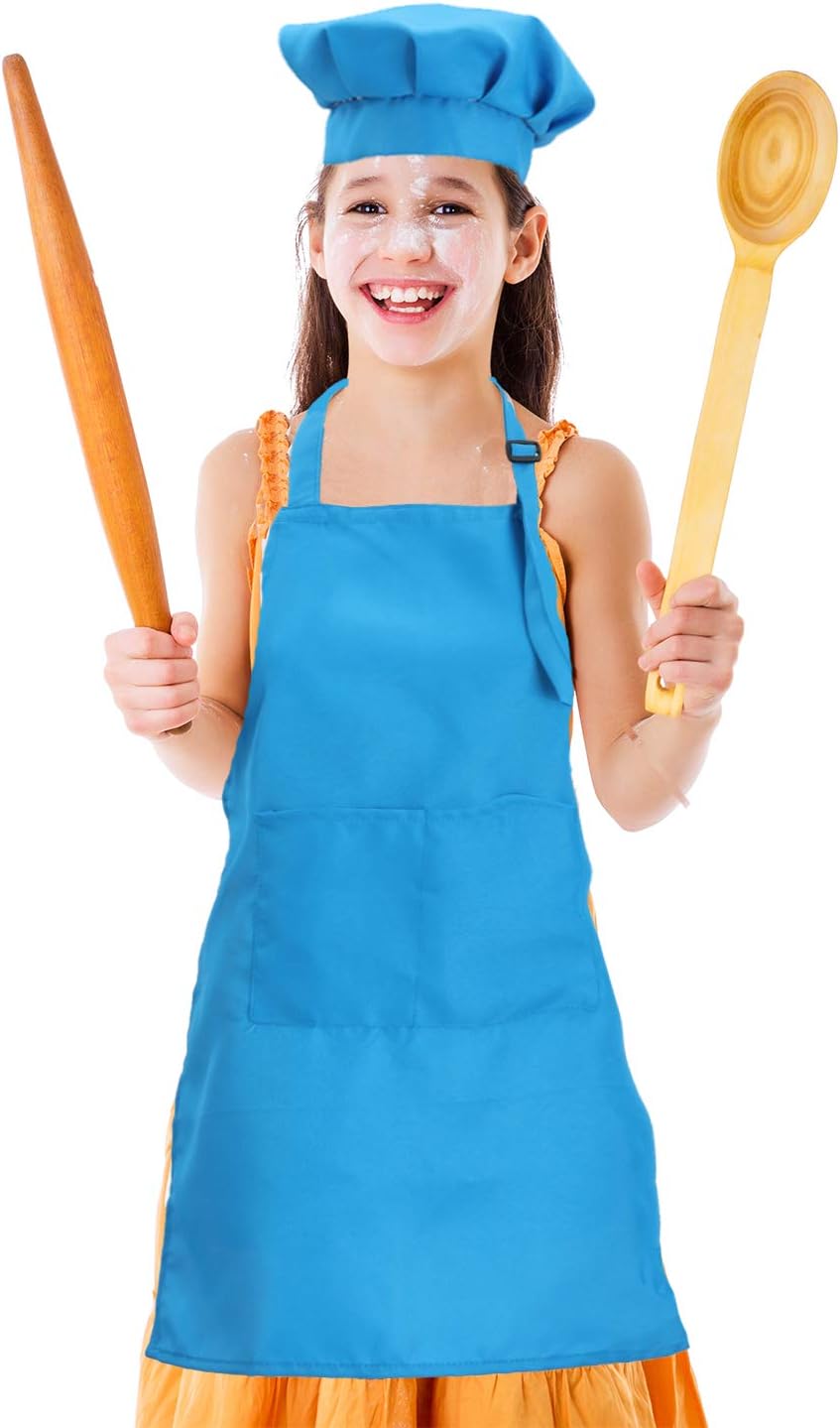 Thumbnail 6 de CWFUN Kids' White Apron and Chef Hat Set for 4–12 Years