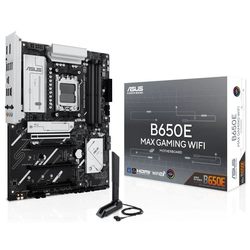 Detalle de ASUS B650E MAX Gaming WiFi placa base PCIe 5.0 🖥