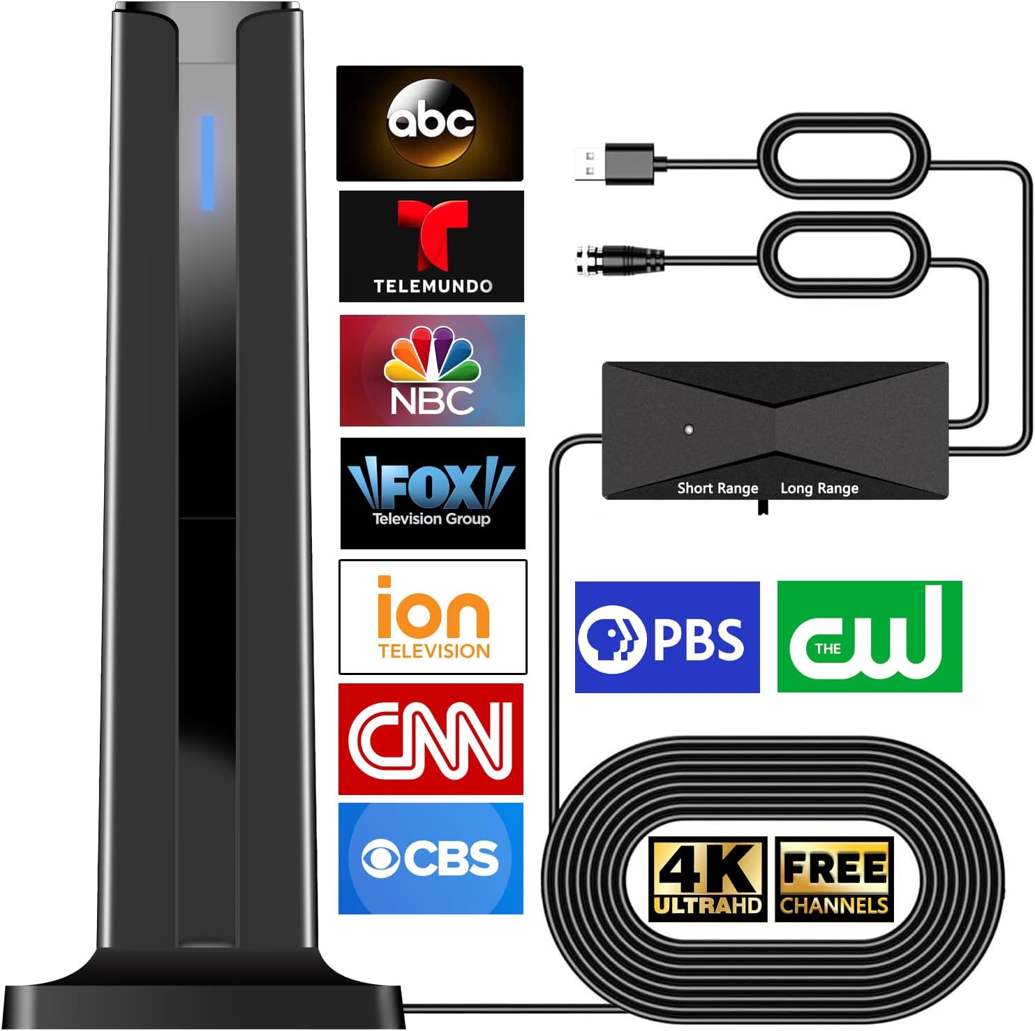 Detalle 2 de 2025 Digital Antenna for Smart TV — 360° reception