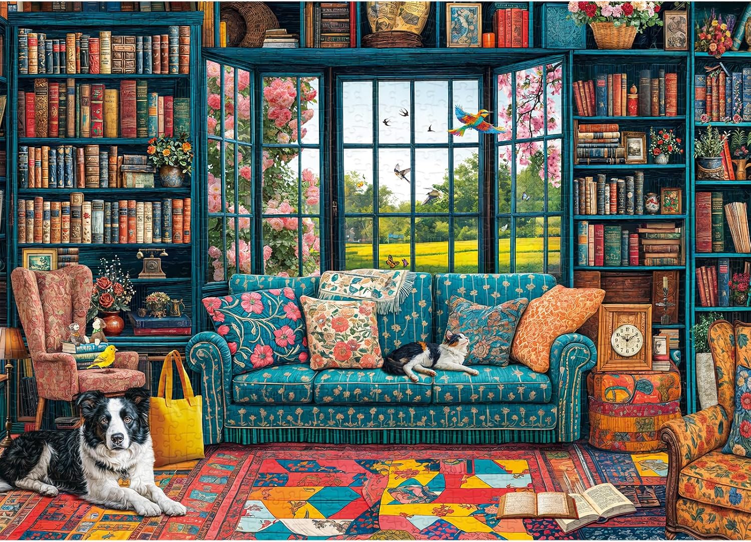 Detalle de Puzzle 1000 Teile – anspruchsvolles Erwachsen-Puzzle mit stilvollem Studienmotiv