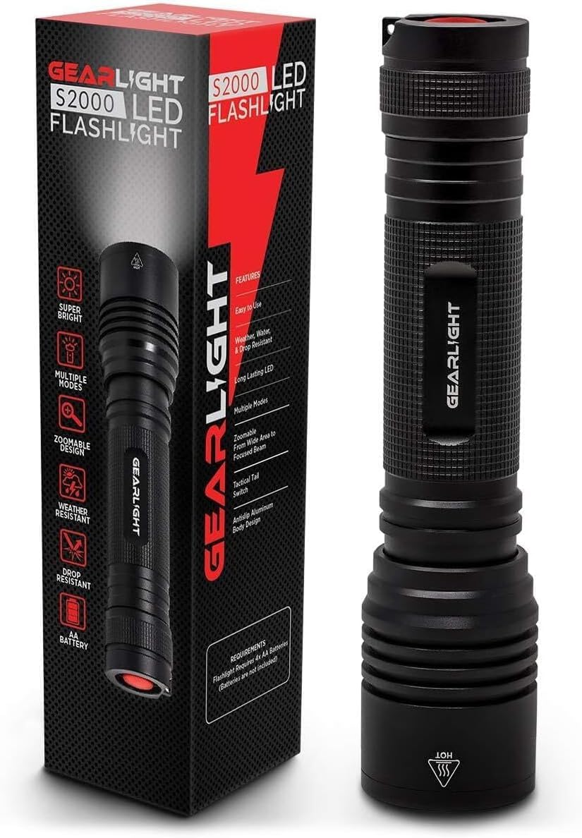 Detalle de GearLight S2000 LED Flashlight 1200 lm 🔦