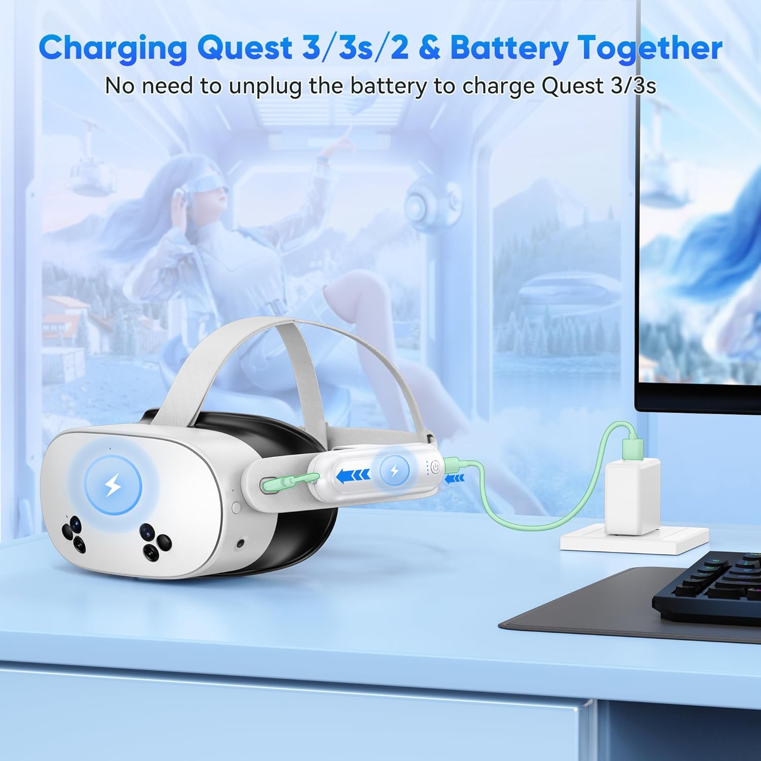 Thumbnail 4 de Battery Pack Meta Quest 3S 20000mWh